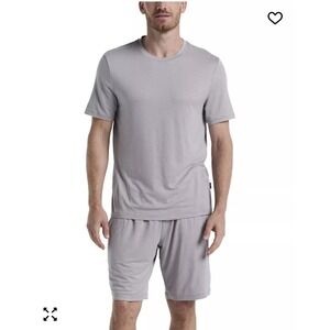 Perry Ellis Portfolio Men's Drawstring Pajama Shorts n Matching Shirt Set New‎ M